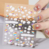 Flowers Letters 5D Embossed Nail Stickers 5D-0011-0374 Clearance No Brand 5D-0025 