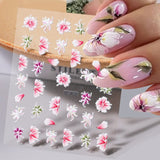 Flowers Letters 5D Embossed Nail Stickers 5D-0011-0374 Clearance No Brand 5D-0026 