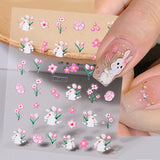 Flowers Letters 5D Embossed Nail Stickers 5D-0011-0374 Clearance No Brand 5D-0033 