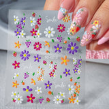 Flowers Letters 5D Embossed Nail Stickers 5D-0011-0374 Clearance No Brand 5D-0212 