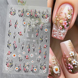 Flowers Letters 5D Embossed Nail Stickers 5D-0011-0374 Clearance No Brand 5D-0286 