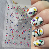 Flowers Letters 5D Embossed Nail Stickers 5D-0011-0374 Clearance No Brand 5D-0290 