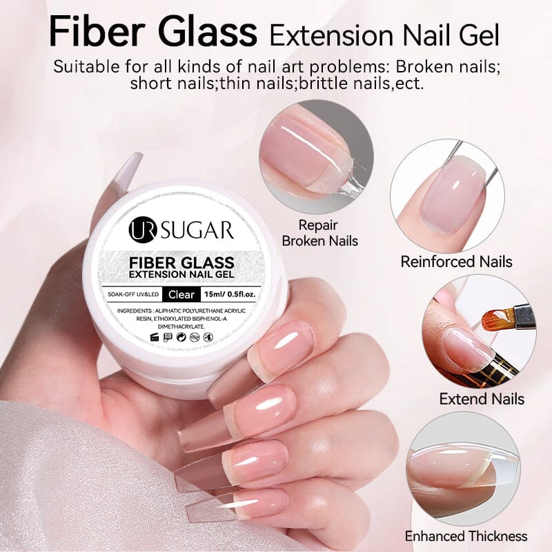 Fiber Glass Extension Nail Gel 15ml Extension Nail Gel UR SUGAR 
