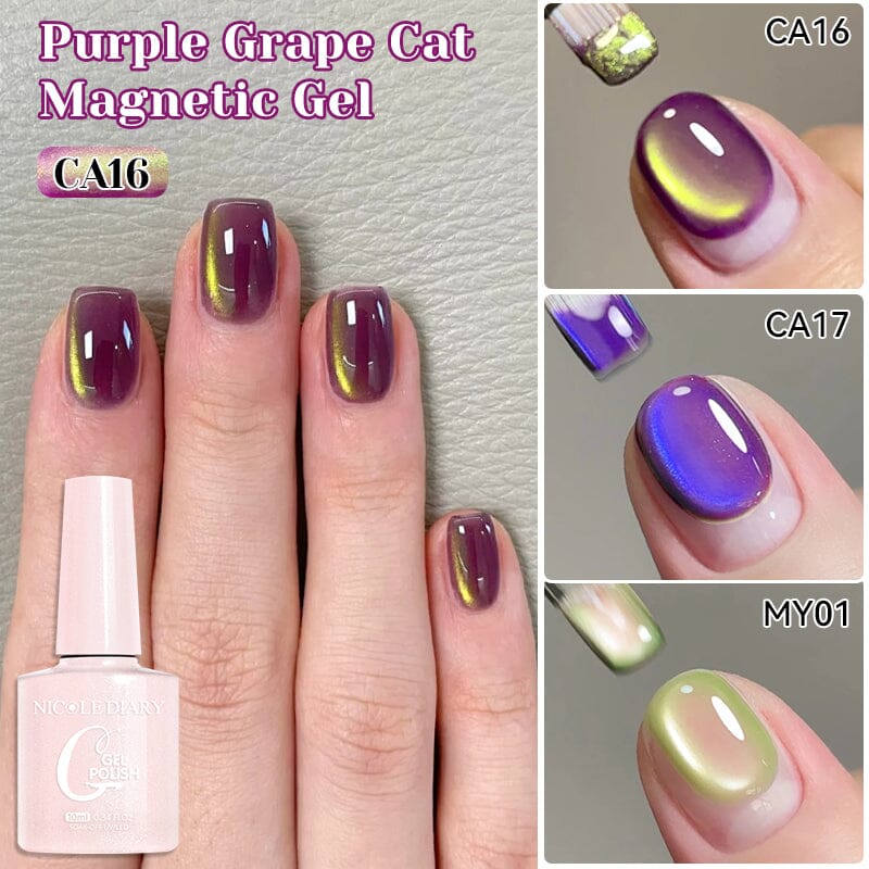 Cat Magnetic Gel Polish Fruit Series 10ml Clearance NICOLE DIARY 
