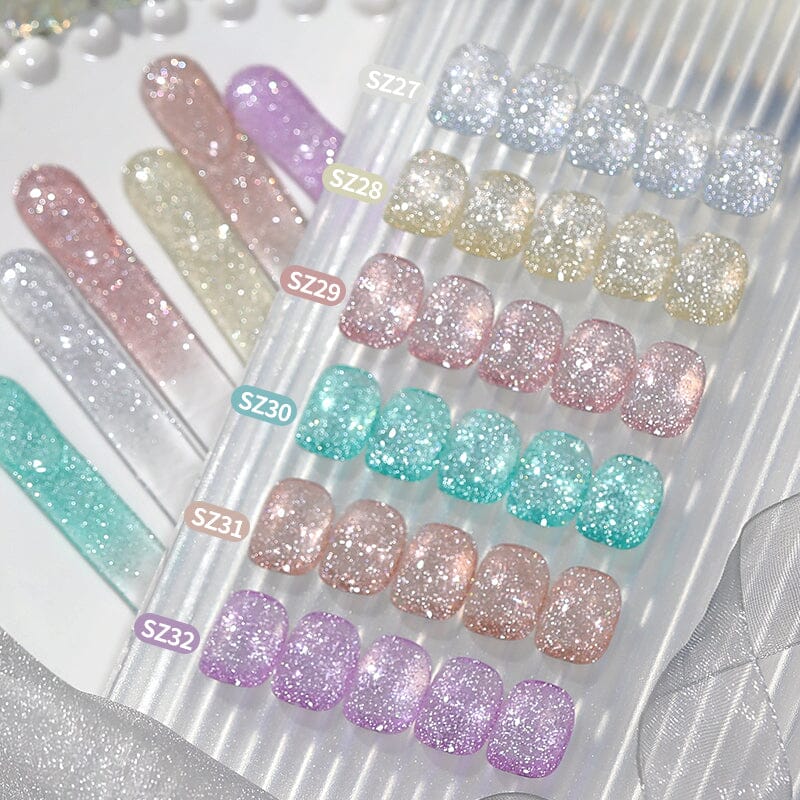 Reflective Glitter Gel Polish SZ27-SZ32 Carat Mirage 10ml Gel Nail Polish BORN PRETTY 