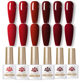 6 Bottles Color Gel Polish Set 7ml