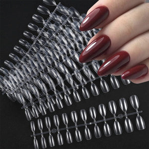 600pcs Coffin Transparent False Nail Tips Nail Tips No Brand 