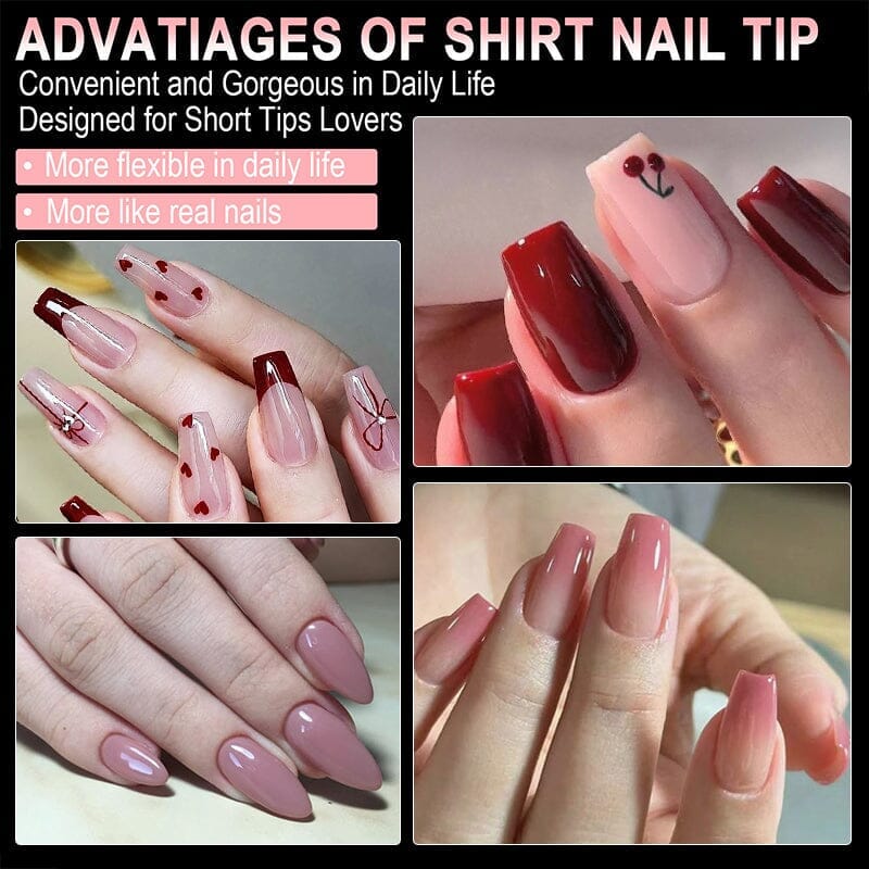 600pcs Coffin Transparent False Nail Tips Nail Tips No Brand 