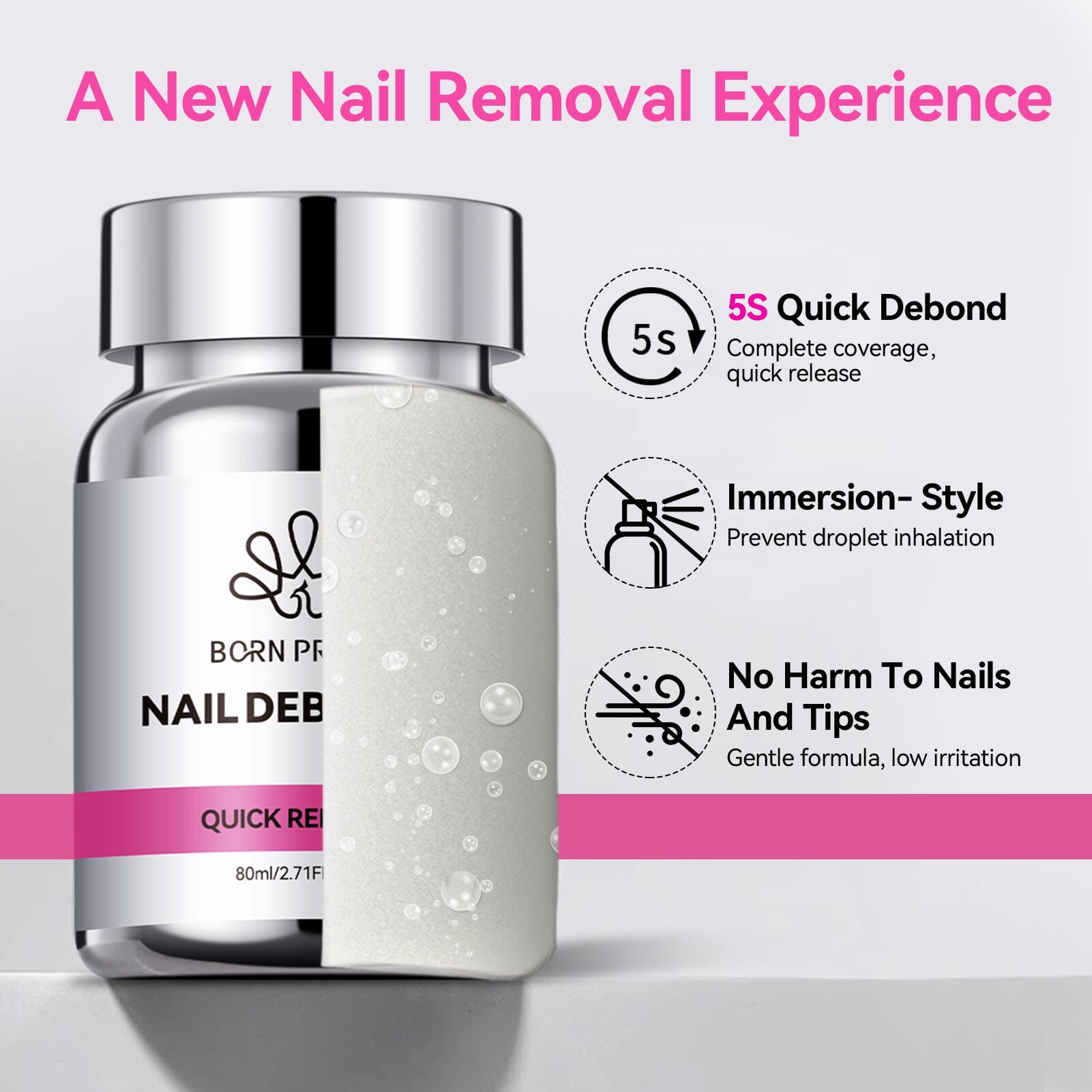 Nail Debonder Quick Removal 80ml Gel Nail Polish BORN PRETTY 
