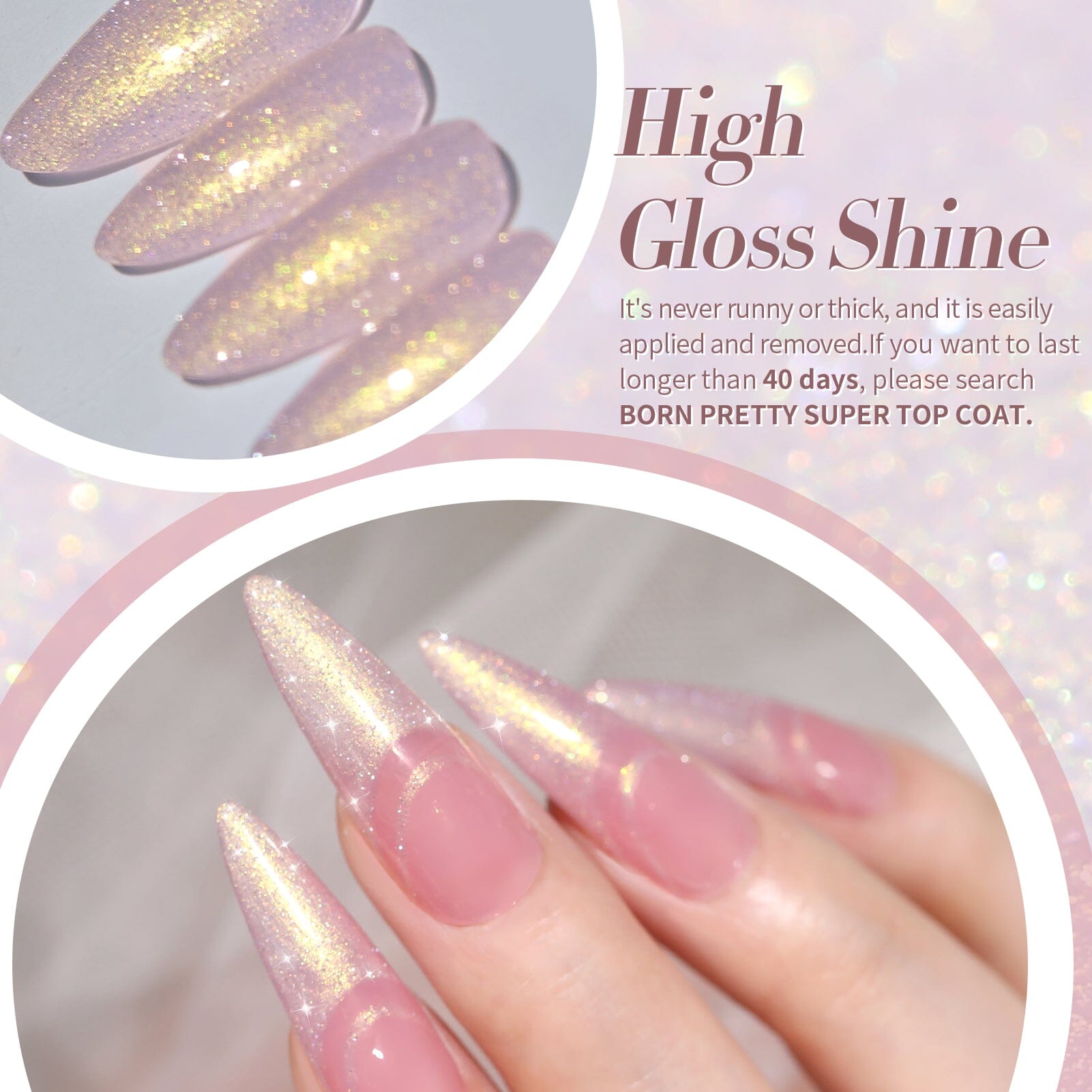 Aurora Gel Polish JG23 Dream Pink 15ml Gel Nail Polish BORN PRETTY 