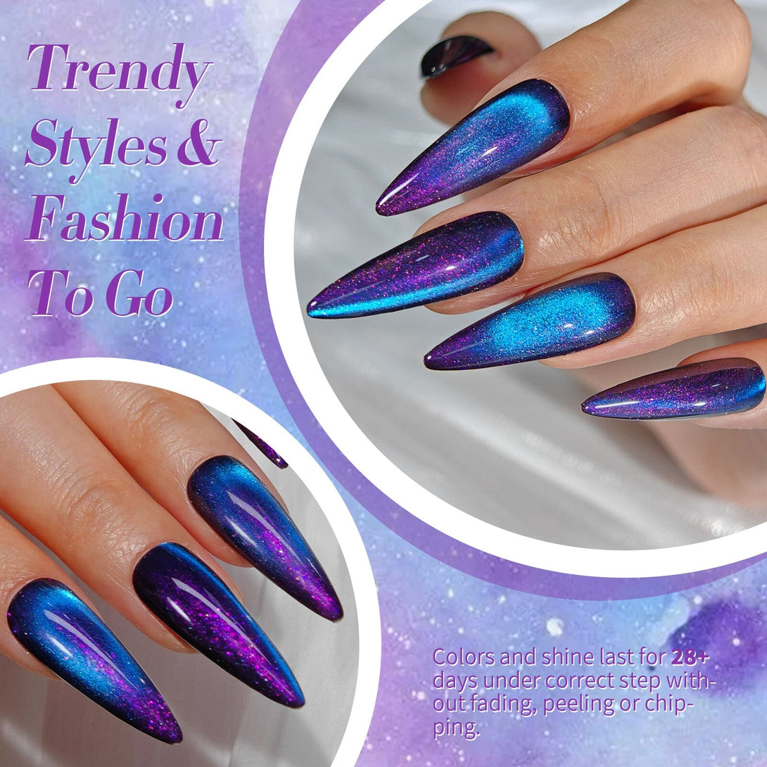 Auroras Cat Magnetic Gel Polish MY311 Night Purple 15ml Gel Nail Polish BORN PRETTY 