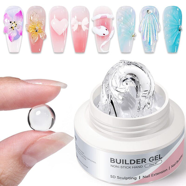 Hema-Free Non Stick Hand Extension Gel Clear 60g Extension Nail Gel BORN PRETTY 