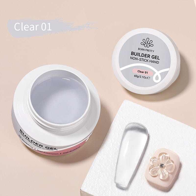 Clear Hema-Free Non Stick Hand Extension Gel 60g Extension Nail Gel BORN PRETTY 