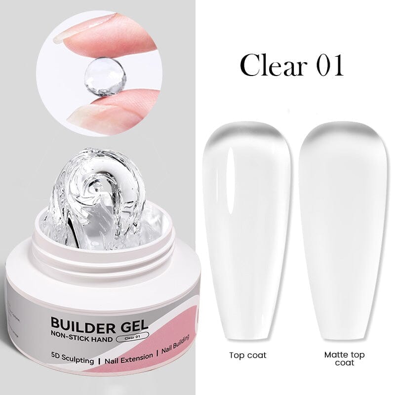 Hema-Free Non Stick Hand Extension Gel 60g Extension Nail Gel BORN PRETTY Clear 