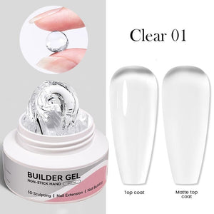 Hema-Free Non Stick Hand Extension Gel 60g Extension Nail Gel BORN PRETTY Clear 
