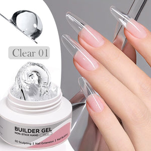 Clear Hema-Free Non Stick Hand Extension Gel 60g Extension Nail Gel BORN PRETTY 