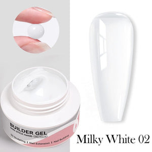 Hema-Free Non Stick Hand Extension Gel 60g Extension Nail Gel BORN PRETTY Milky White 