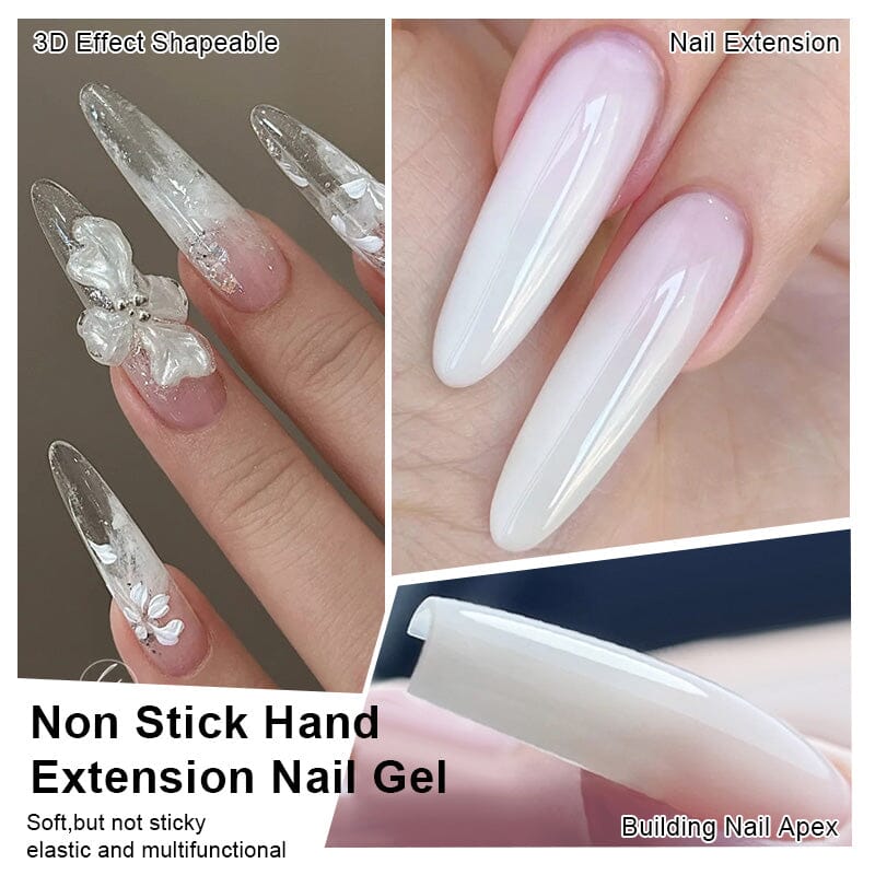 Milky White Hema-Free Non Stick Hand Extension Gel 60g Extension Nail Gel BORN PRETTY 