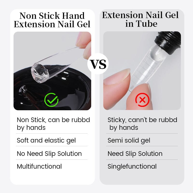Hema-Free Non Stick Hand Extension Gel 60g Extension Nail Gel BORN PRETTY 