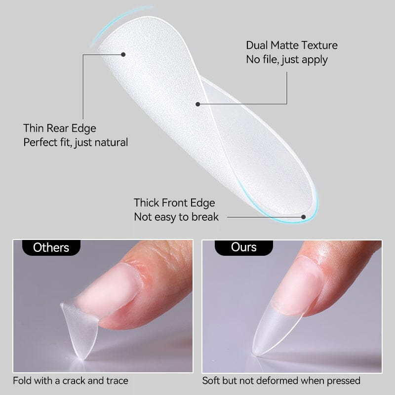 420pcs Matte Soft Gel Tips Nail Tips UR SUGAR 