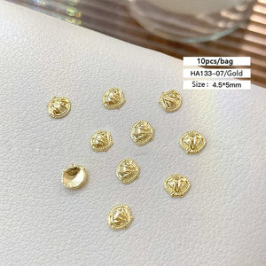 10pcs Ocean Shell 3D Nail Decorations Clearance No Brand HA133-07 