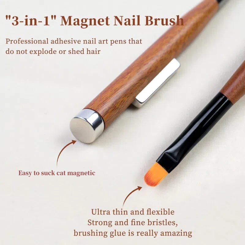 3 in 1 Magnetic Stick Nail Brush Tools & Accessories No Brand 