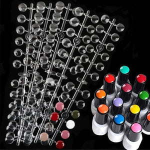 120pcs Round Transparent Display False Nail Tips Nail Tips No Brand 