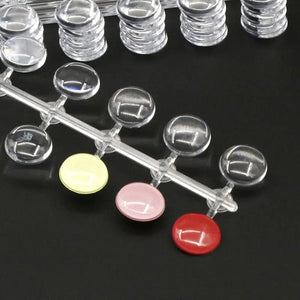 120pcs Round Natural Display False Nail Tips Nail Tips No Brand 