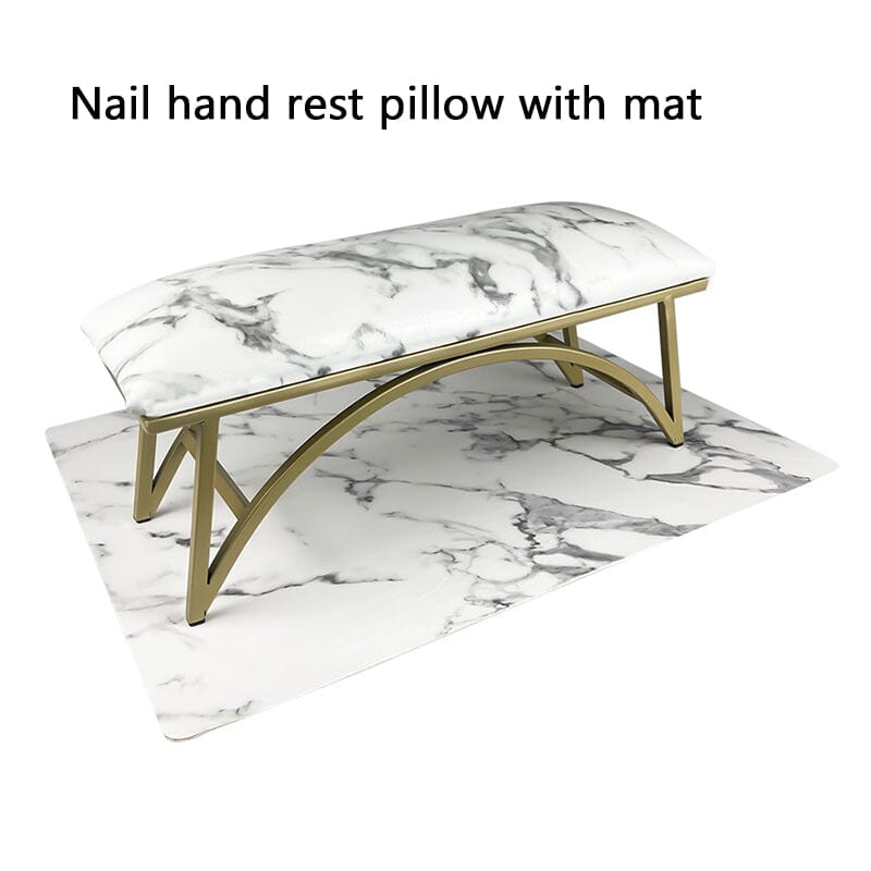 Nail Hand Rest Pillow with Mat Clearance No Brand 