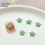 10pcs Starfruit Plastic Nail Art Decorations Clearance No Brand 08 