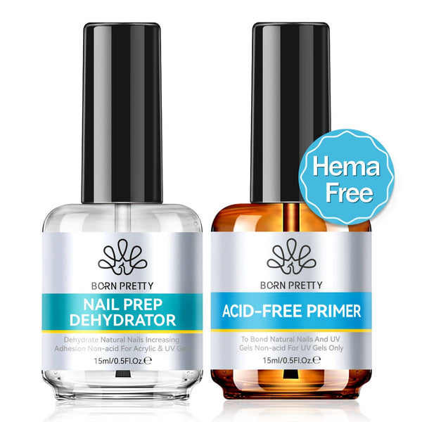Nail Prep Dehydrator and Primer 15ml Base & Top Coat BORN PRETTY 