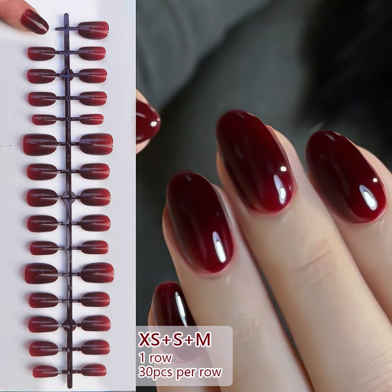 30pcs Press on Nails XS+S+M Sizes Fake Nail Tips Nail Tips No Brand 07 