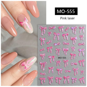Bowknot 3D Nail Sticker MO-555 Nail Art No Brand 