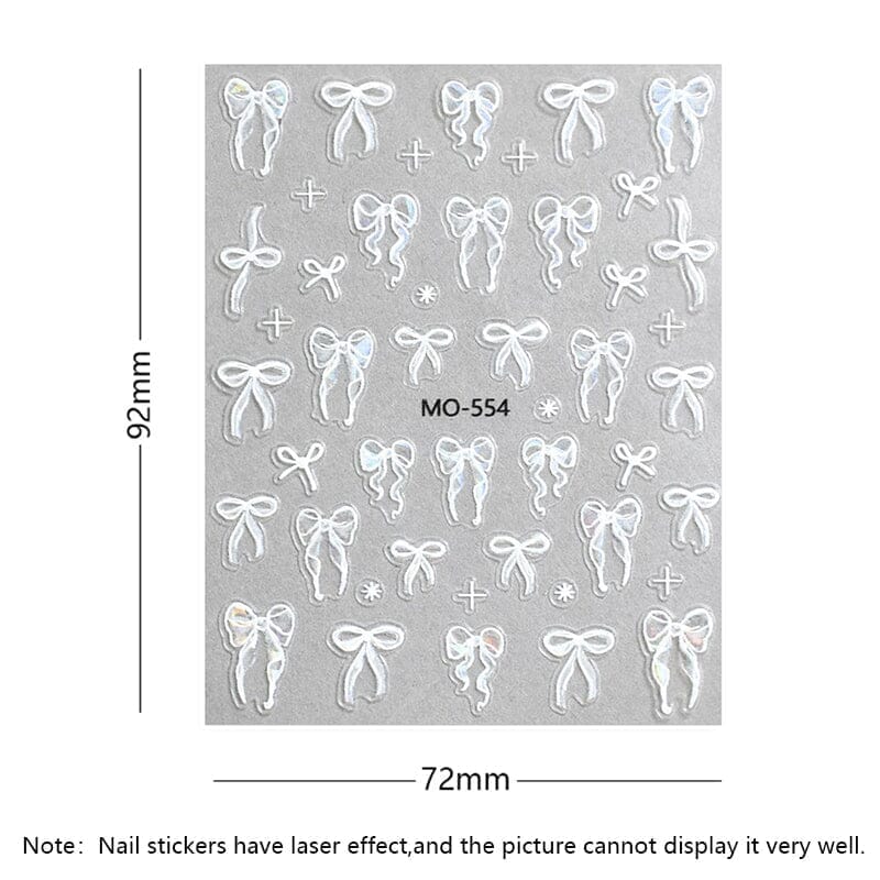 Bowknot 3D Nail Sticker MO-554 Nail Art No Brand 