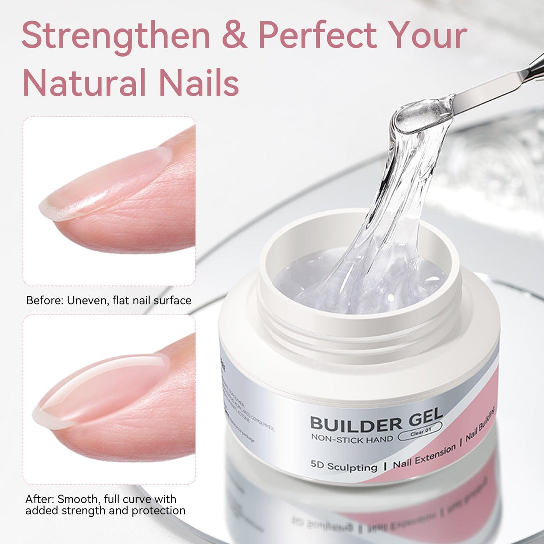 Clear 60g Non Stick Hand Extension Nail Kit #01 Extension Nail Gel BORN PRETTY 