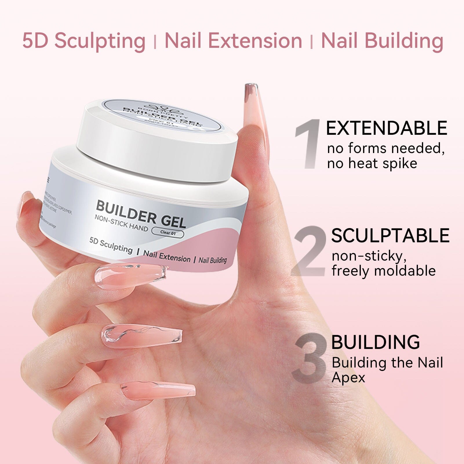 Non Stick Hand Extension Nail Kit Sets & Kits BORN PRETTY 