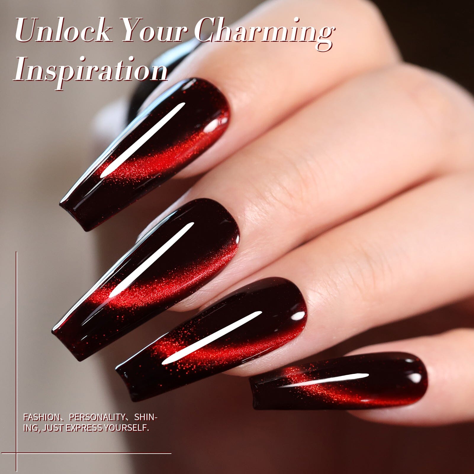 Cat Magnetic Gel Polish MY154 Red Spider Lily 15ml Gel Nail Polish BORN PRETTY 