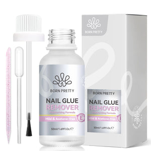 Nail Glue Remover 50ml with 6 in 1 Nail Gel and Hand Light Nail Tips BORN PRETTY 
