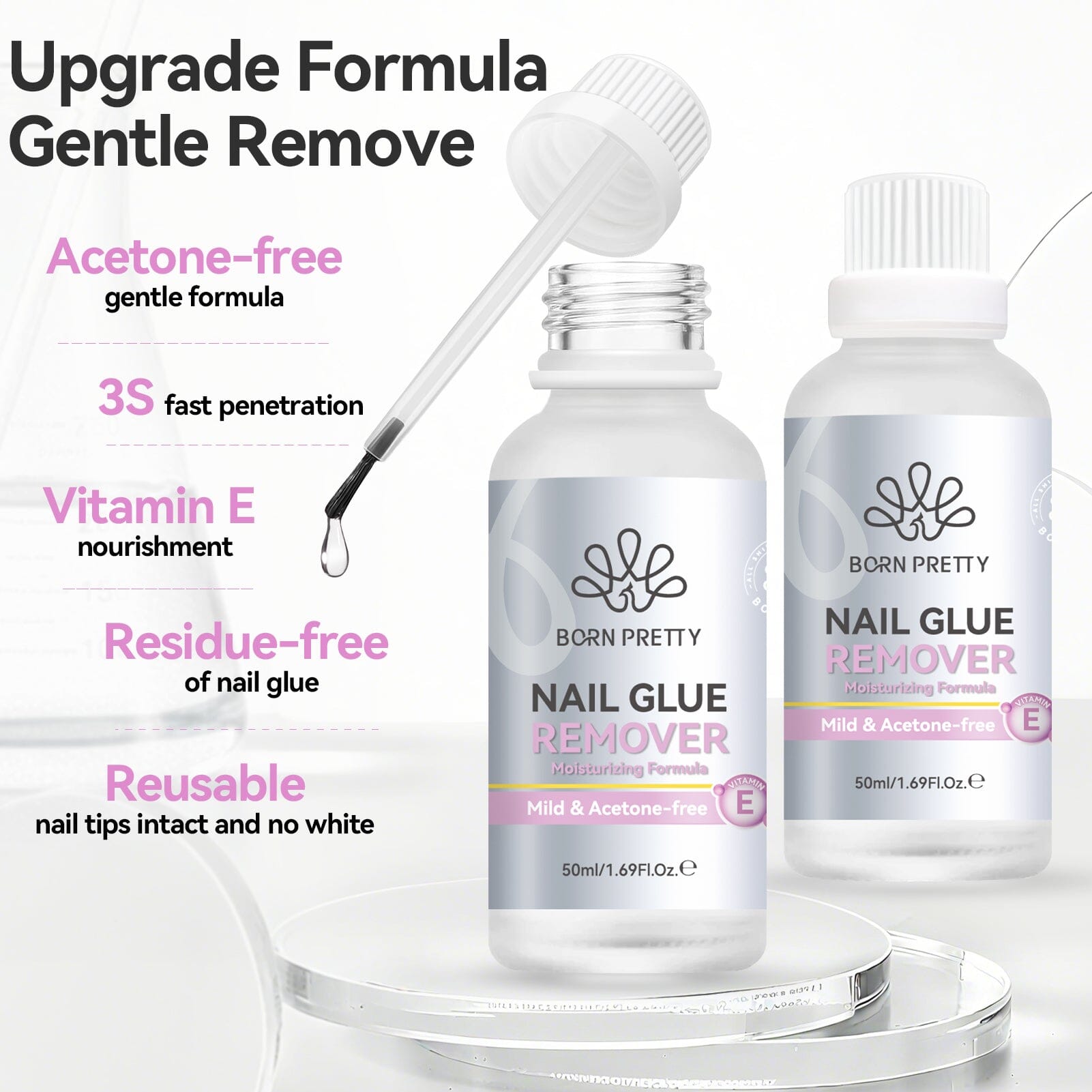 Nail Glue Remover 50ml Nail Tips BORN PRETTY 
