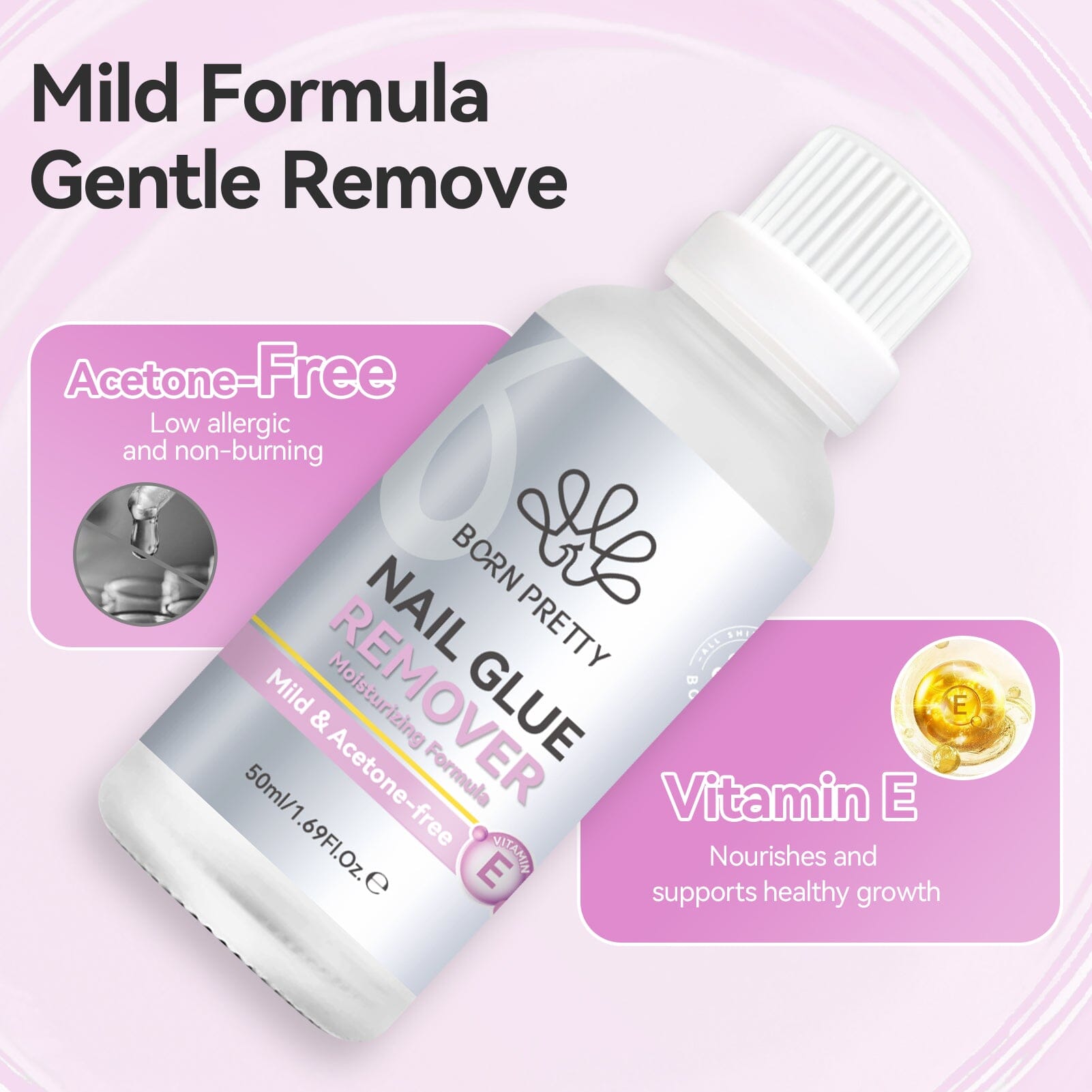Nail Glue Remover 50ml Nail Tips BORN PRETTY 