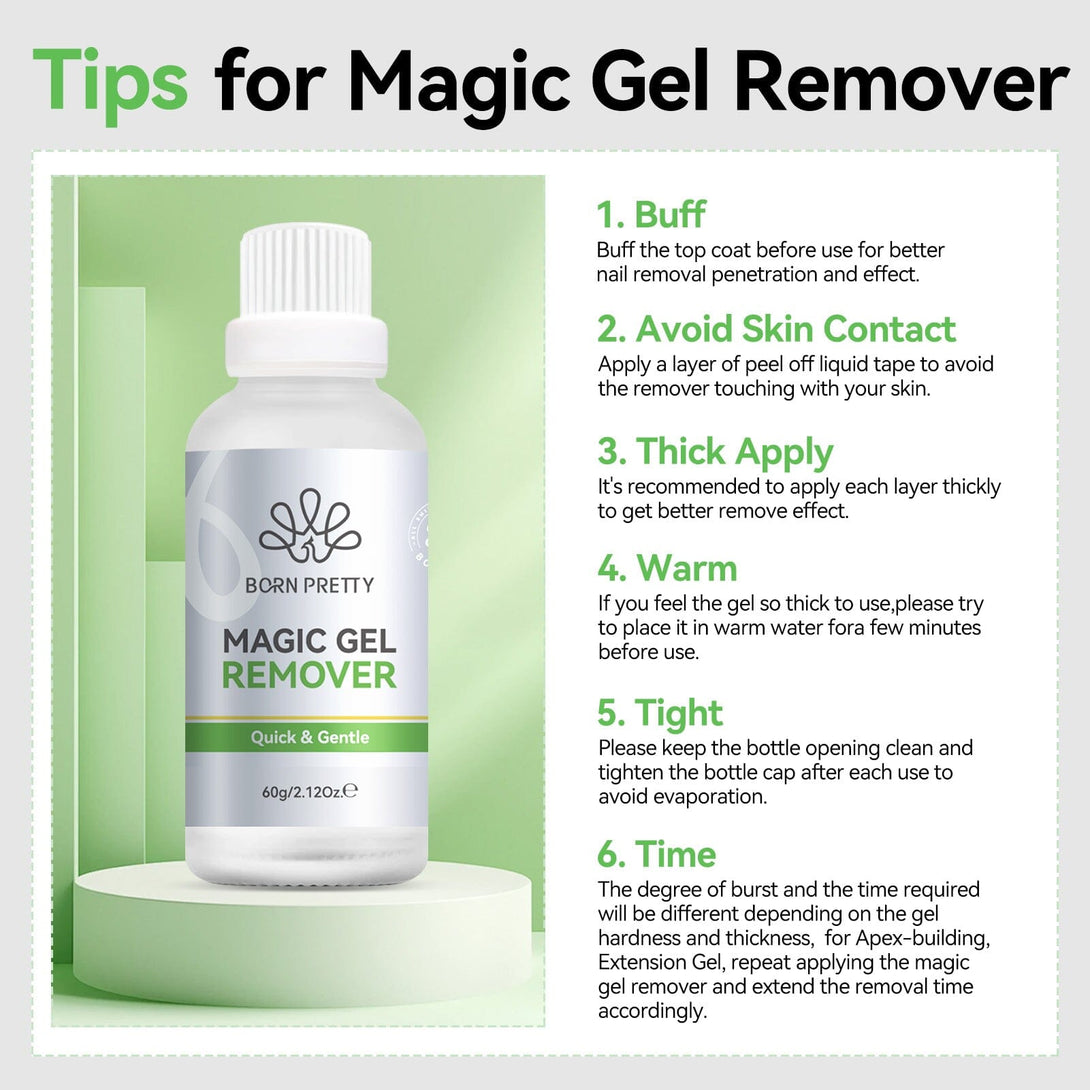 Magic Gel Remover 60g Gel Nail Polish BORN PRETTY 
