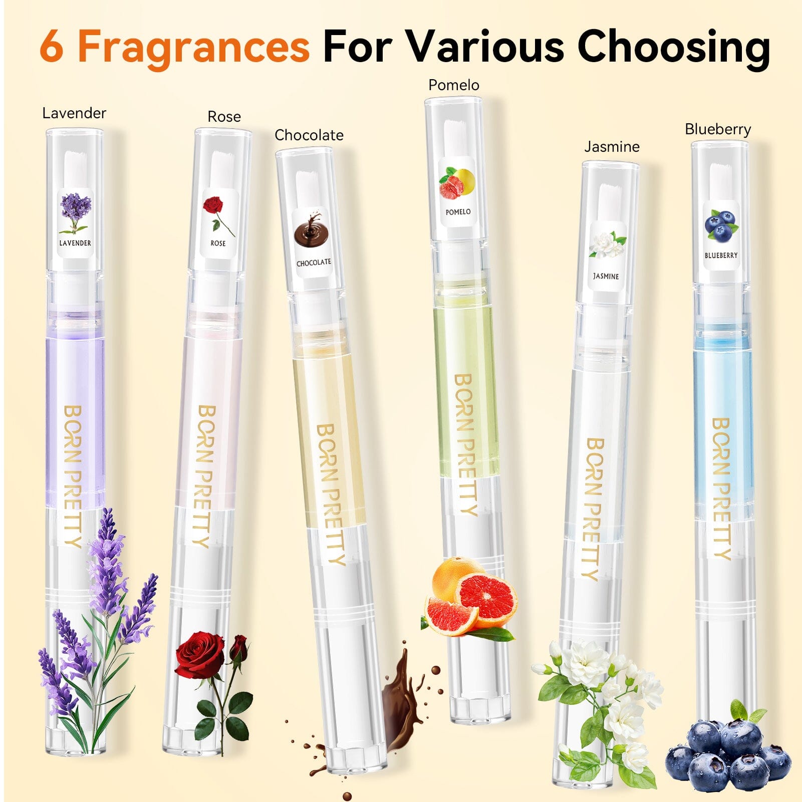 6pcs Nail Cuticle Oil Pen Set Tools & Accessories BORN PRETTY 