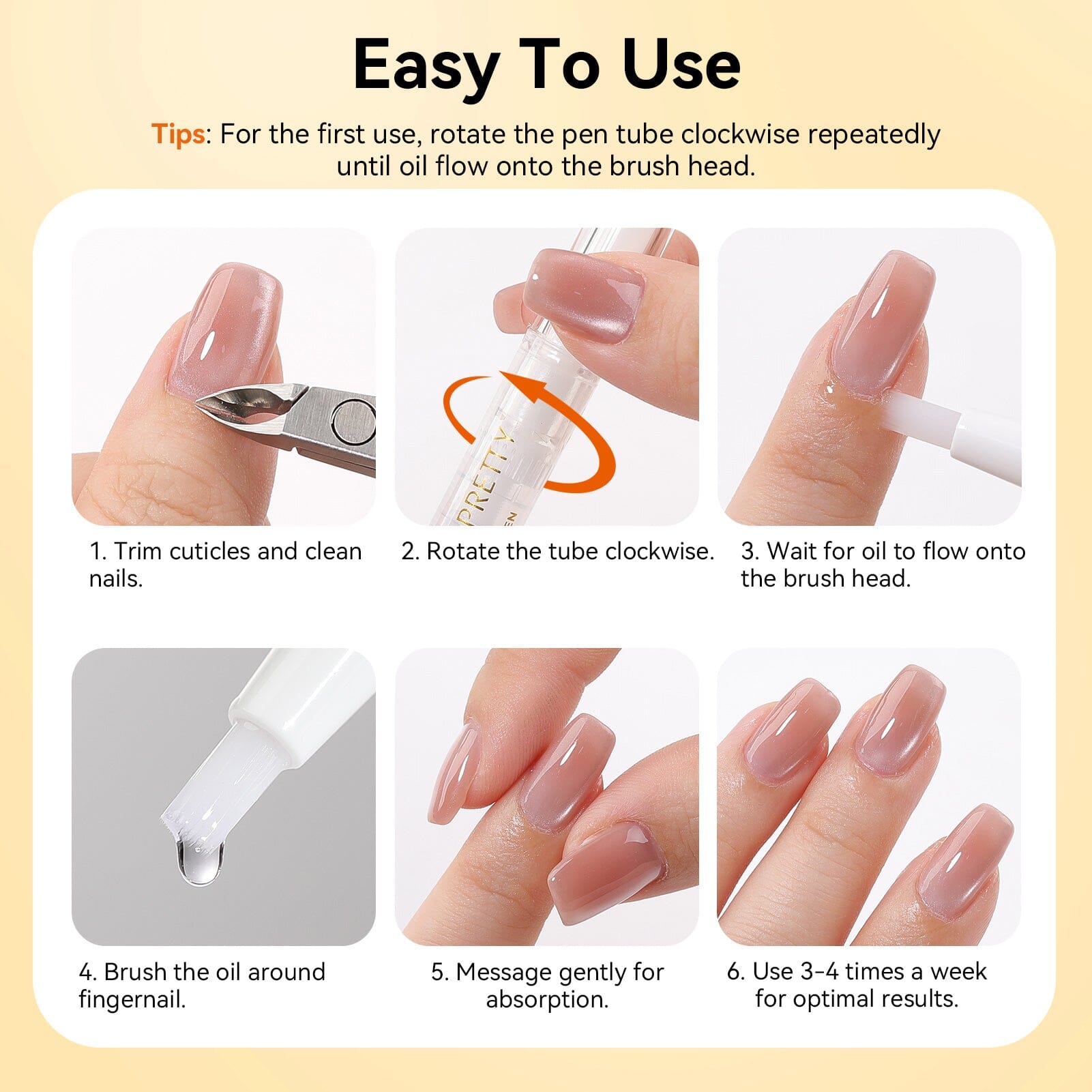6pcs Nail Cuticle Oil Pen Set Tools & Accessories BORN PRETTY 