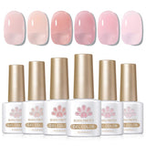 6 Colors Jelly Gel Polish Set 7ml