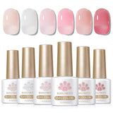 6 Colors Jelly Gel Polish Set 7ml