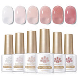 6 Colors Jelly Gel Polish Set 7ml