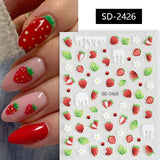 Cherry Strawberry 3D Nail Stickers Clearance No Brand SD-2426 