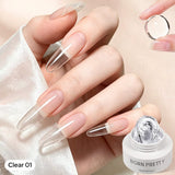Non‑Stick Hand Builder Gel 5D Sculpting Gel 15ml Extension Nail Gel BORN PRETTY Clear 01 