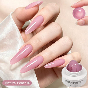 Non‑Stick Hand Builder Gel 5D Sculpting Gel 15ml Extension Nail Gel BORN PRETTY Natural Peach 10 