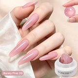 Non‑Stick Hand Builder Gel 5D Sculpting Gel 15ml Extension Nail Gel BORN PRETTY Barely Pink 09 